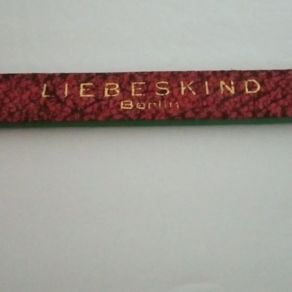 Liebeskind Berlin Women's Cow Leather Coral & Green Preowned